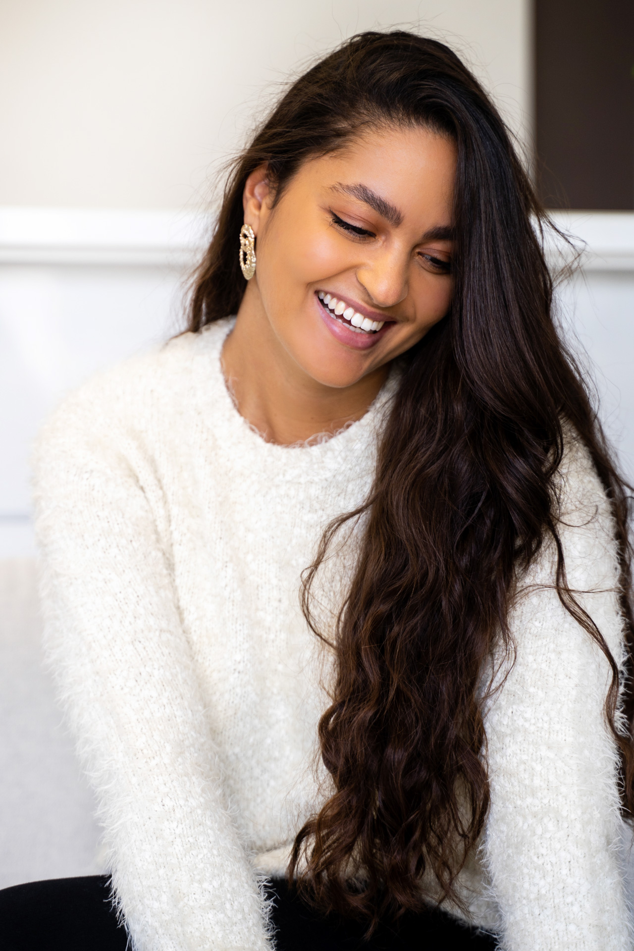 Portrait femme souriante