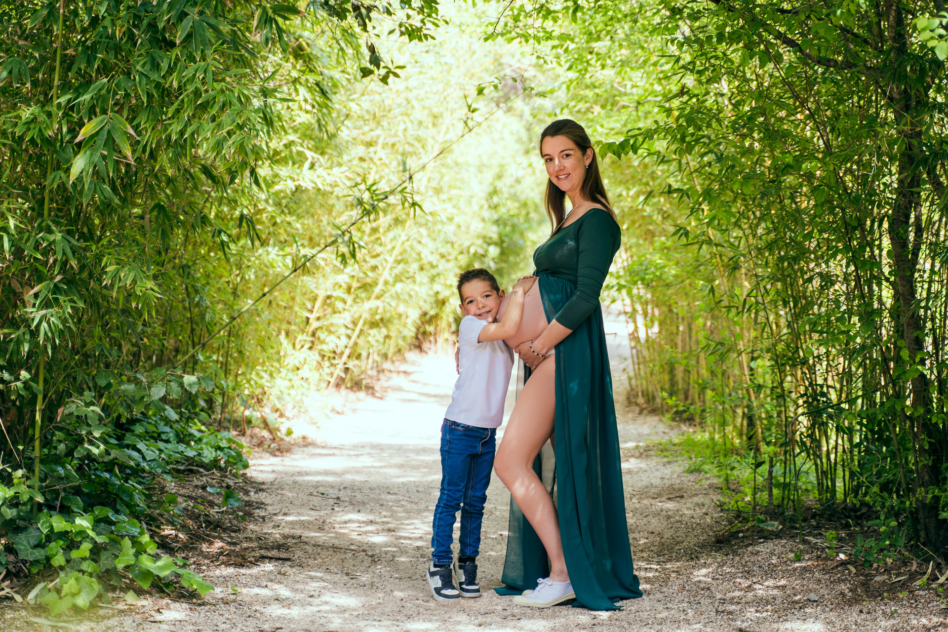 Grossesse maman et son fils