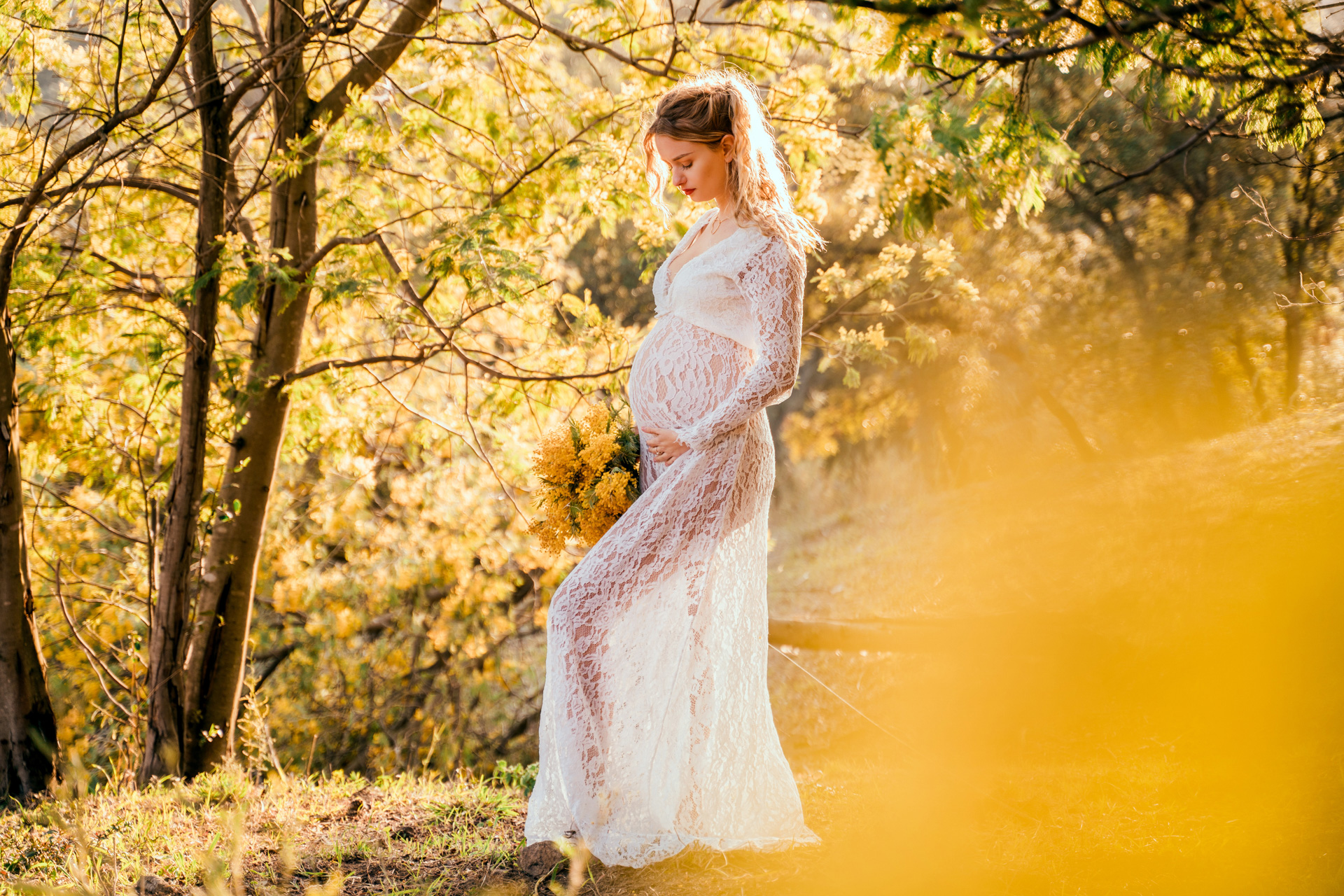 Grossesse nature automne