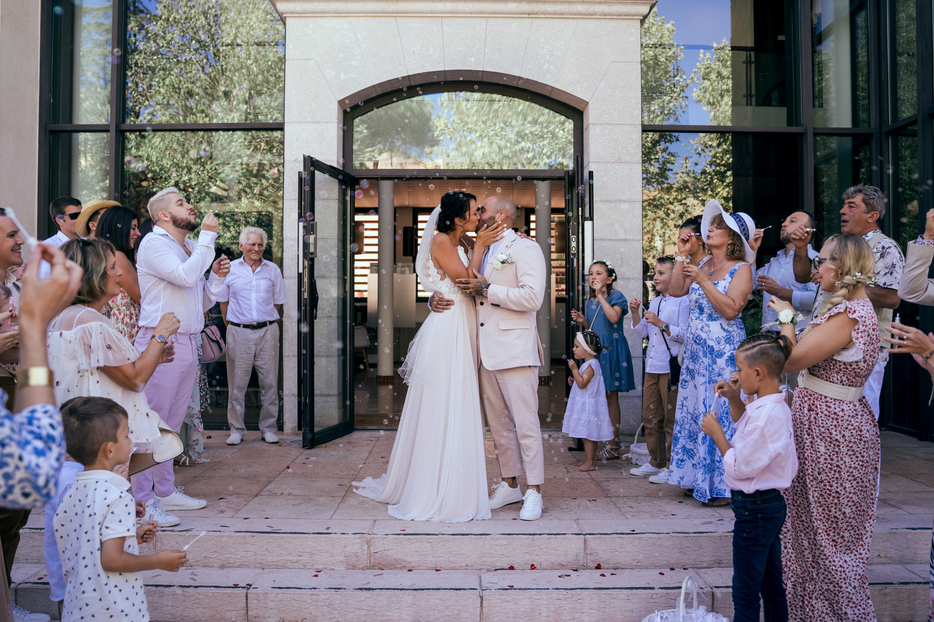 Mariage mairie bulles