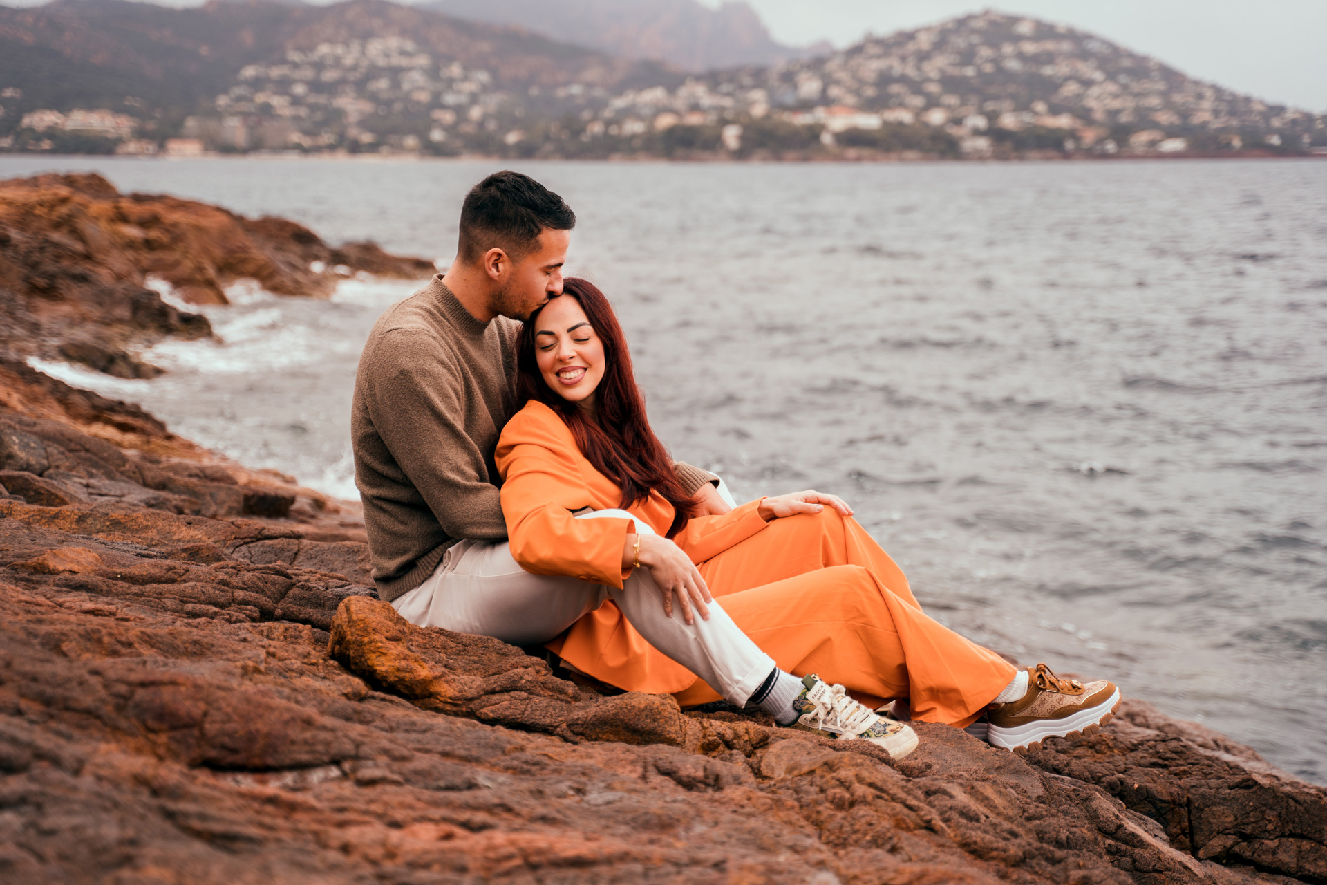 Couple bord de mer